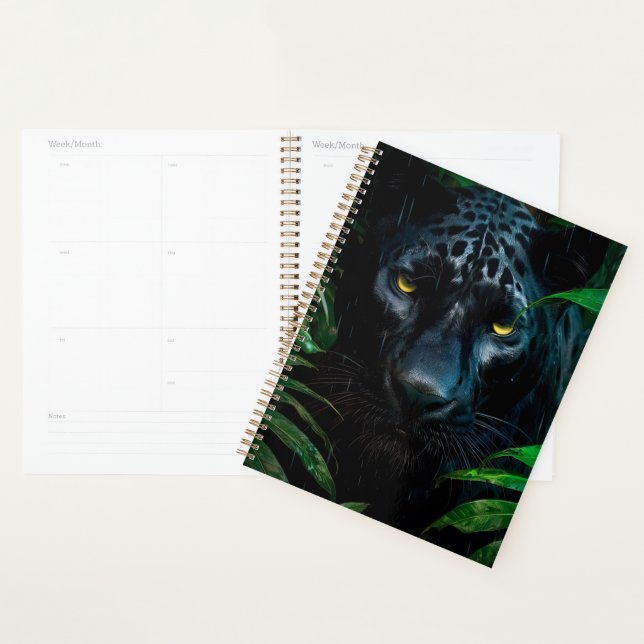 Mystérieux Black Panther Jungle Faune Design (Devant avec enveloppe)