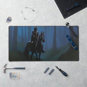 Mystérieux Chevalier Noir dans la Forêt Lune