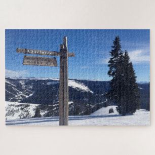 Mystérieux Ski Resort Mariage Proposition Puzzle