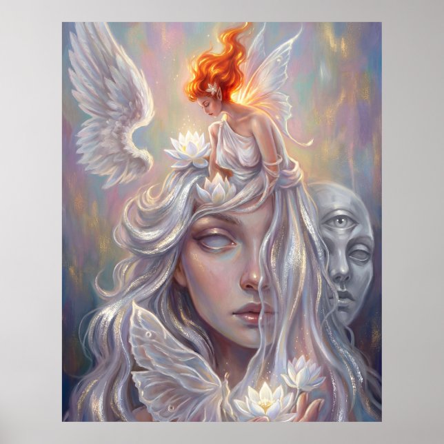 Mystic Angel Portrait Poster (Devant)