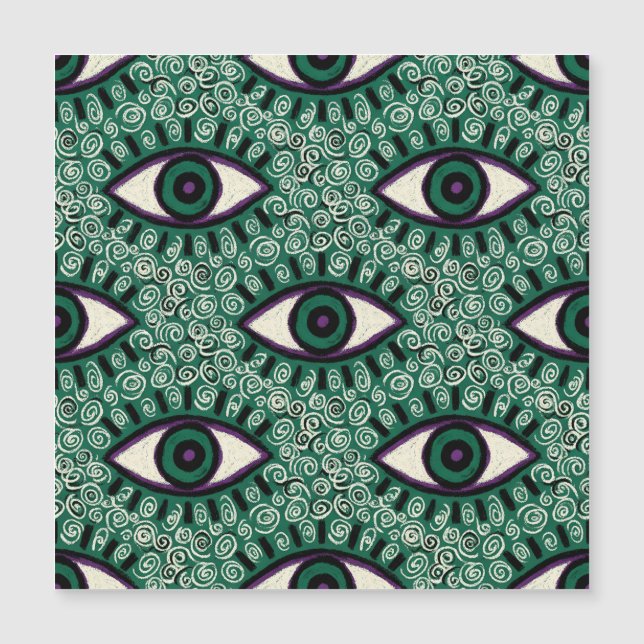 "Mystic Emerald Eyes" - Psychedelic Swirl Seamless (Devant)