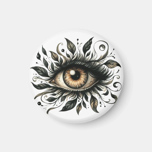 Mystic Eye Magnet | Surreal Art Fridge Magnet (Devant)