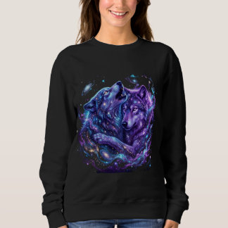 Mystic Galaxy Wolf Sweat à capuche – Blue Cosmic W