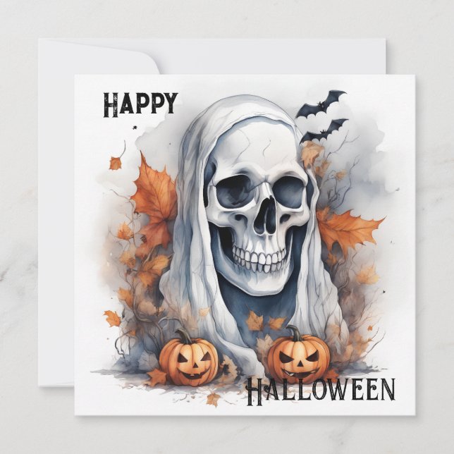 Mystic Halloween Ghost Art Cadeau Crâne (Devant)