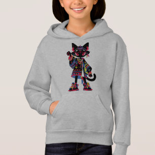 Mystic Kawaii Cat – Tribal Spirit Tee Coloré