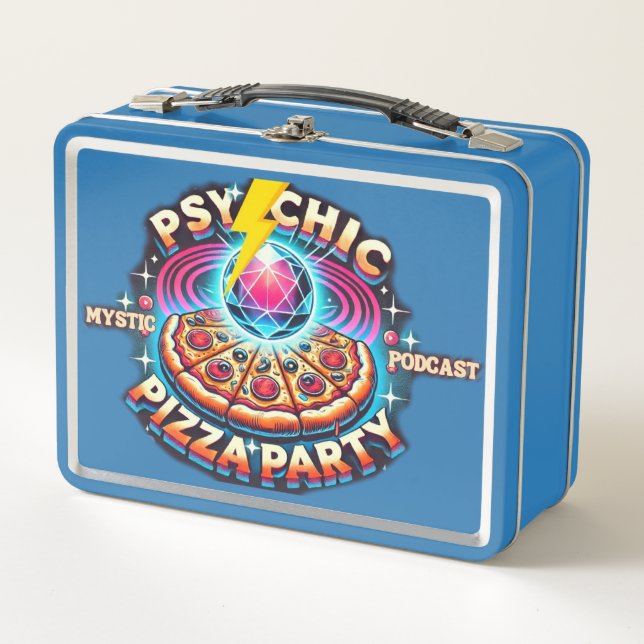 Mystic Pizza Party Podcast Metal Lunchbox (Devant)