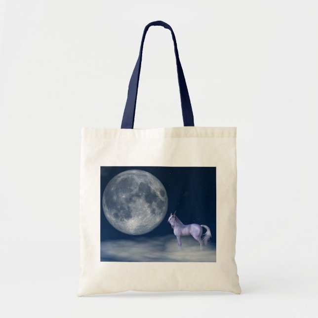 Mystic Unicorn Moon Sac fourre-tout magique (Devant)