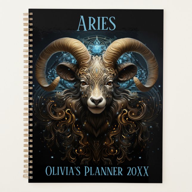 Mystical Aries Zodiac Planner (Devant)