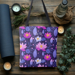 Mystical Purple Lotus Wellness Sac fourre-tout