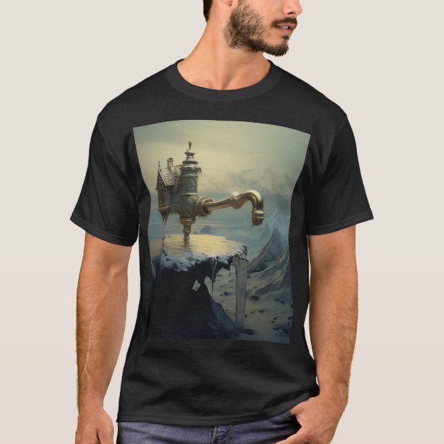 mystical sureal water-poor-over t-shirt (Devant)