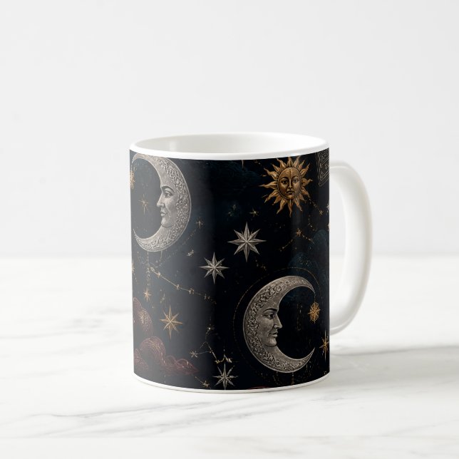 Mystical Tarot Moon Mug (Devant droit)