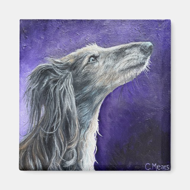 Mystical Wolfhound Magnet (Devant)