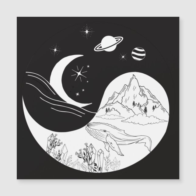 Mystique Céleste Yin Yang Signifiant Amour (Devant)