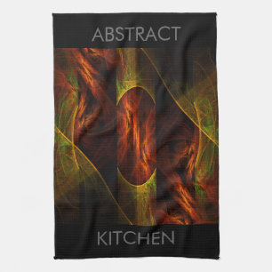 Mystique Jungle Art Abstrait Serviette de cuisine
