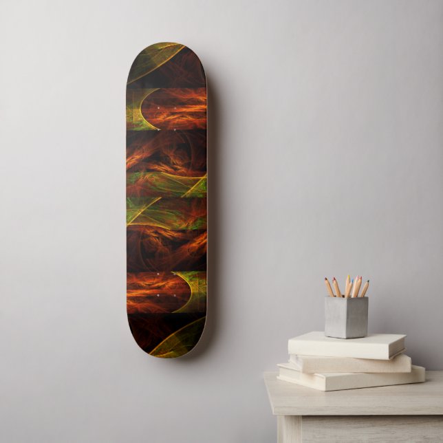 Mystique Jungle Art Abstrait Skateboard (Art mural)