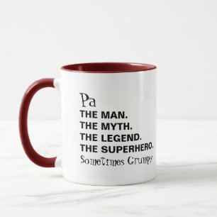 Mythe de l'homme Légende Drôle Pa Coffee Mug