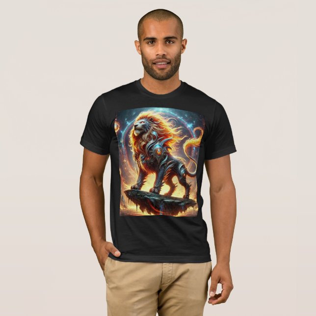 Mythic Dragon Lion T-Shirt Design. (Devant entier)