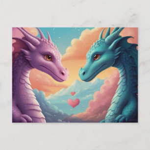*~* Mythique AP48 Invitation PHOTO Dragon Couple L