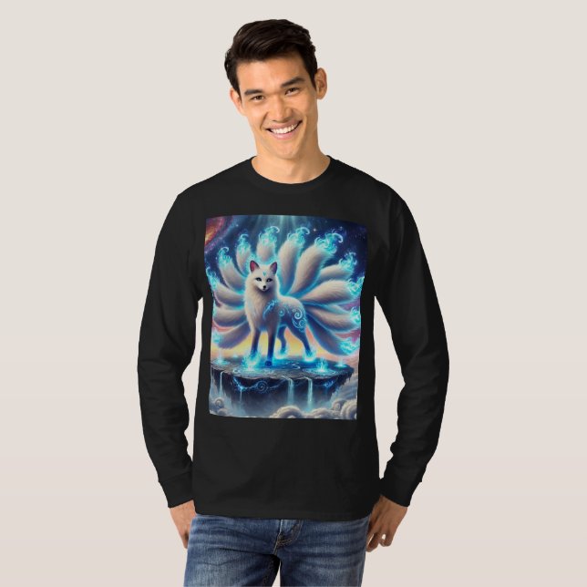Mythique Neon Neuf Taillé Fox Tee T-Shirt Design. (Devant entier)