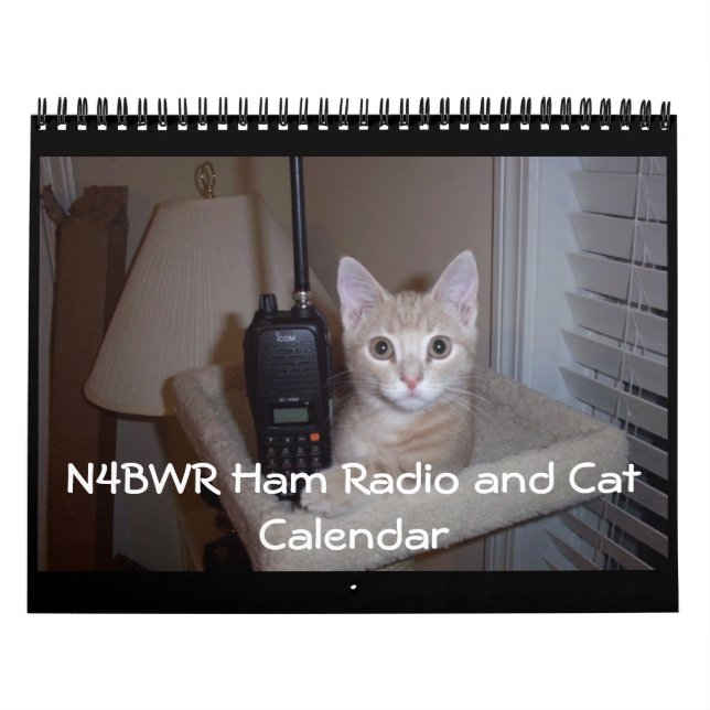 N4BWR Ham Radio et Calendrier des chats (Protection)