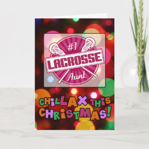 N° 1 Lacrosse Tante Carte de Noël