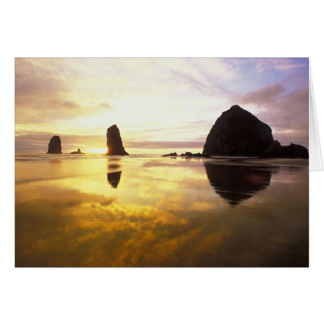 N.A., États-Unis, Oregon, Coucher de soleil à Cann (Devant horizontal)