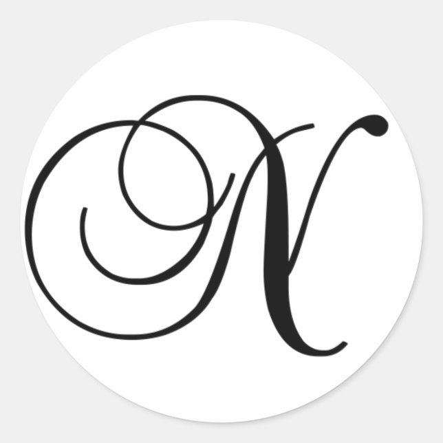 N autocollant (Devant)