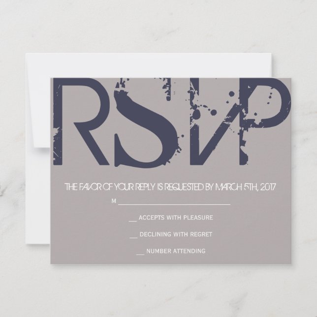 N Carte de réponse du Bat mitzvah de barre des ini (Devant)