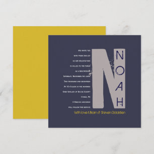 N Collection initiale Bat Bar Mitzvah Invitation