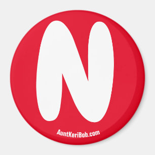 N Magnet de réfrigération rouge