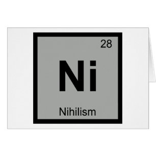 N - Nihilisme Philosophie Chimie Tableau Périodiqu