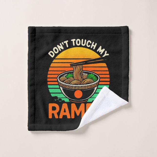 N' touchez pas l'amoureux de ramen (Gant de toilette)