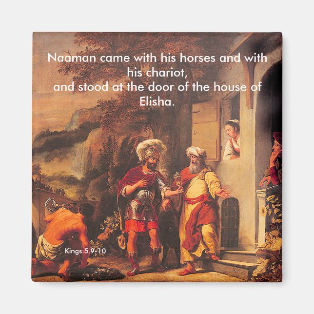 Naaman guéri par Elisha - Magnet (Devant)