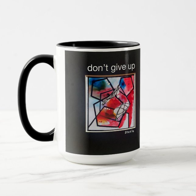 "n'abandonnez pas" Beverage Mug (Gauche)