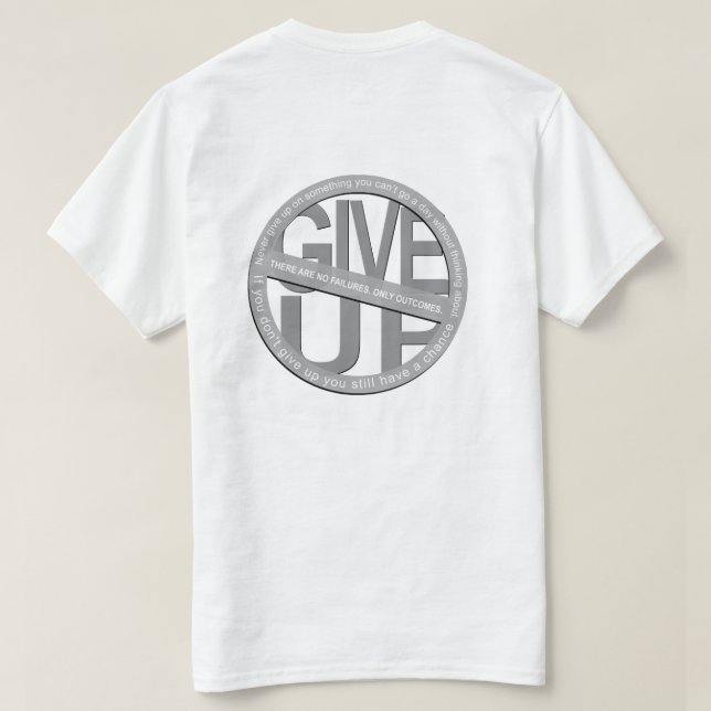 N'abandonnez pas le T-shirt blanc (Design dos)