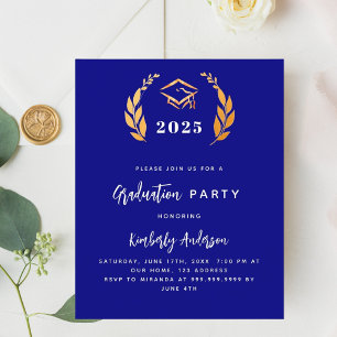 Naby blue or wreath Invitation du Graduation Party