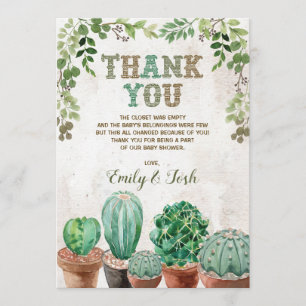 Nacho Baby shower moyen Fiesta Carte de remercieme