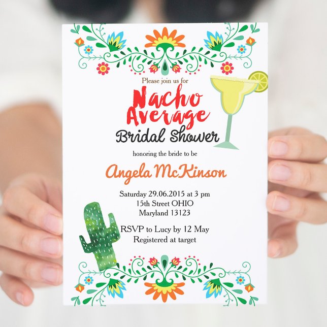 Nacho Invitation moyenne de douche nuptiale (Créateur téléchargé)