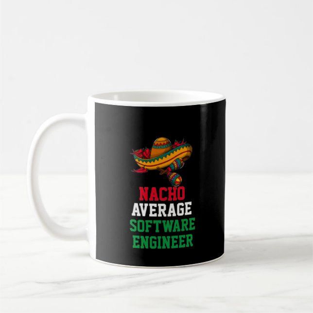 Nacho Moyenne de l'ingénieur logiciel Mug (Gauche)