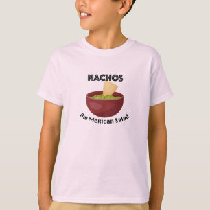 Nachos, La Salade Mexicaine - T-Shirt De Base Pour