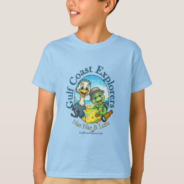 Nae Nae & Lulu Gulf Coast Explorers  T-Shirt (Devant)