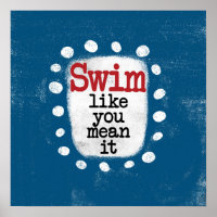 Nager Comme Vous Voulez Dire It Poster Wall Art