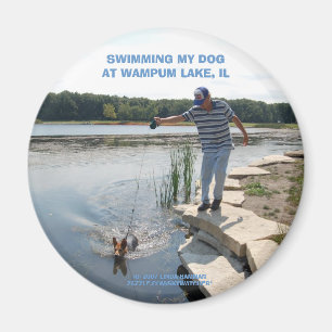 NAGER MON CHIEN MAGNET