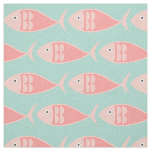 Nager Tissu de poisson rose (Échantillon)