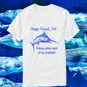 Nags Head NC Handsome Blue SportFishing T-Shirt