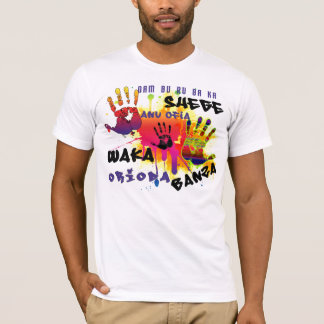 Naija jurent le T-shirt de mots