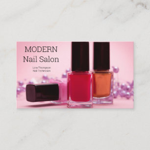Nail Technicien Clou Carte de visite polonais