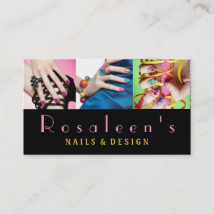Nails, Salon, Spa, Carte de visite de beauté