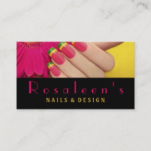 Nails, Salon, Spa, Carte de visite de beauté