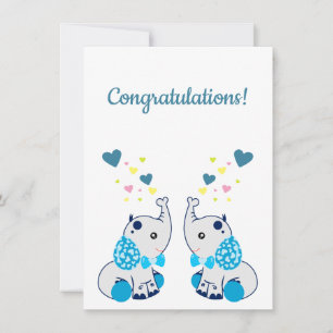 Naissance de jumeaux, félicitations